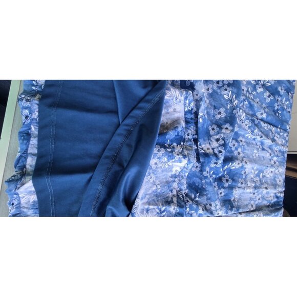 Zink London Floral Print Fit & Flare Dress Lined Shoulder Off Medium - Picture 7 of 16